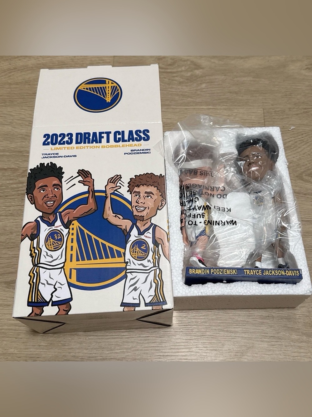Golden State Warriors 2023 Draft Class Bobblehead Set